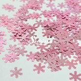 Pink Snowflakes Shape Glitter - Pink Glitter